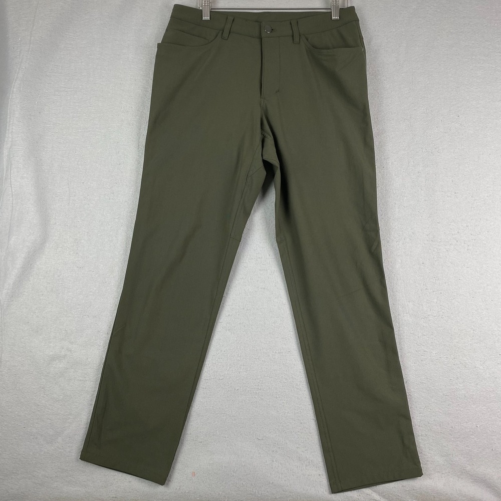 Lululemon Mens ABC Pants 33x31.5 Pant classic Warpstreme green LM5583S